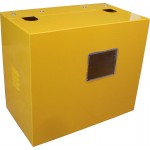 Ящик для счетчика газа G6 (250) Желтый с задней стенкой
